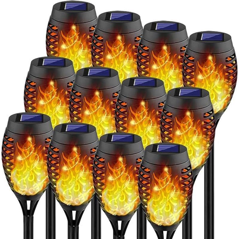 Solar Torch Light Flame - Waterproof Outdoor Pathway Lighting-Solar Wind LED Chime