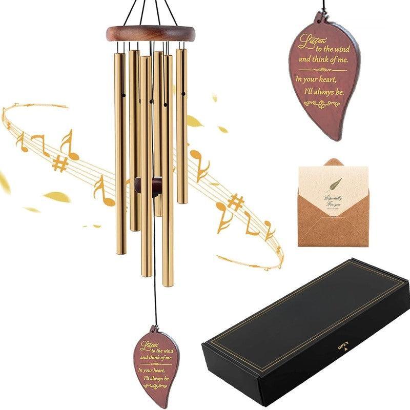 Wooden Outdoor Wind Chimes - Enhance Your Outdoor Looks-Solar Wind LED Chime
