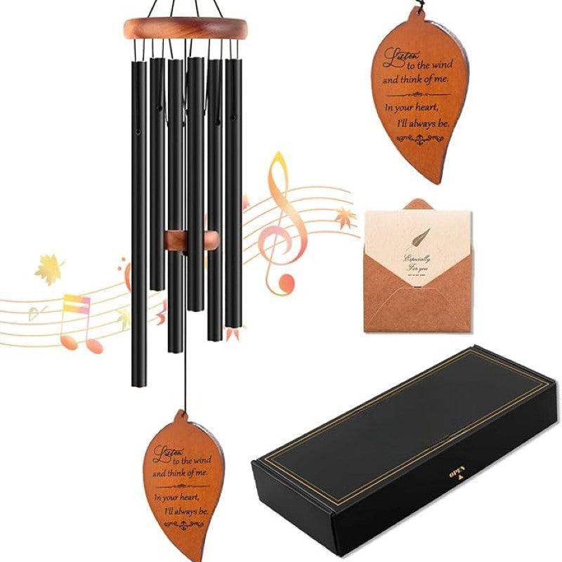 Wooden Outdoor Wind Chimes - Enhance Your Outdoor Looks-Solar Wind LED Chime