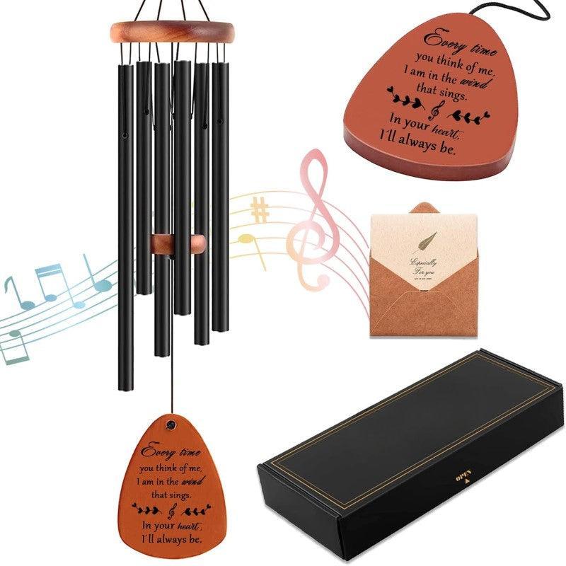 Wooden Outdoor Wind Chimes - Enhance Your Outdoor Looks-Solar Wind LED Chime