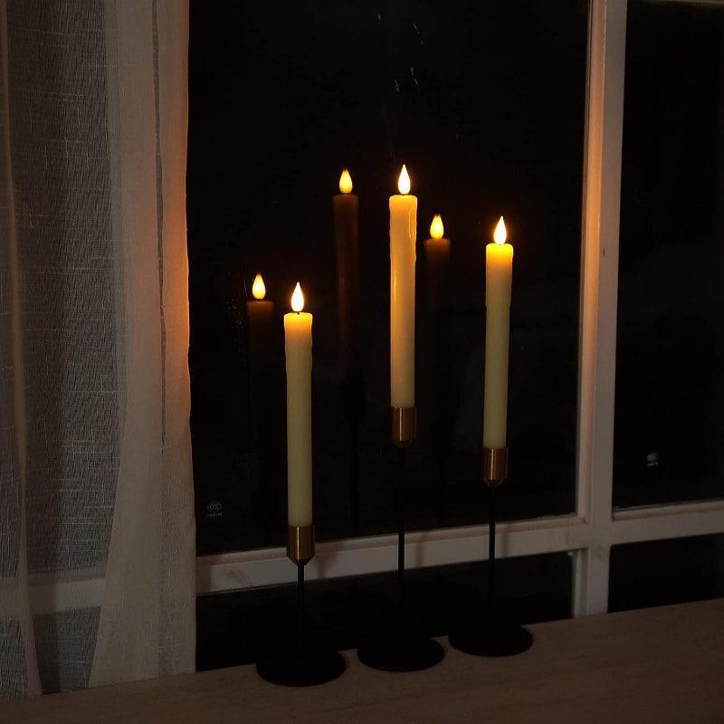 Taper Candles Remote Timer - LED Battery Operated Candles-Solar Wind LED Chime