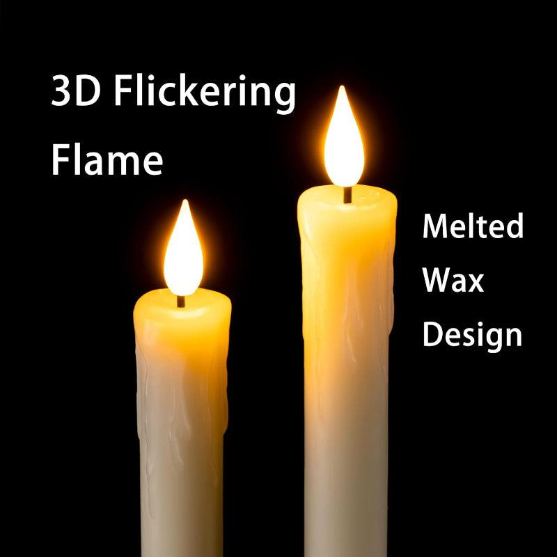 Taper Candles Remote Timer - LED Battery Operated Candles-Solar Wind LED Chime