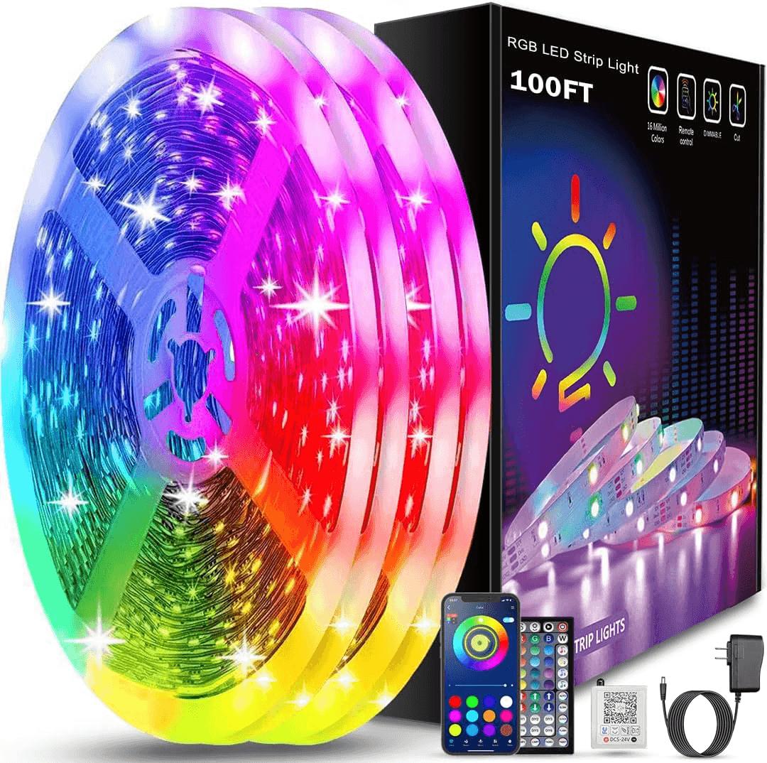 Multicolor LED Strip Lights – Remote Controlled RGB Home Decor-Solar Wind LED Chime