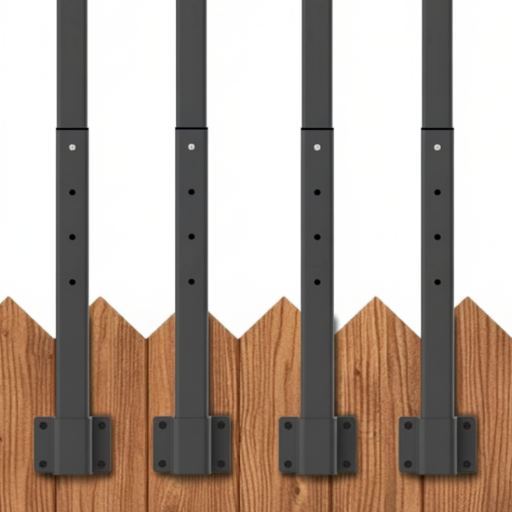 Outdoor String Light Poles with Clips