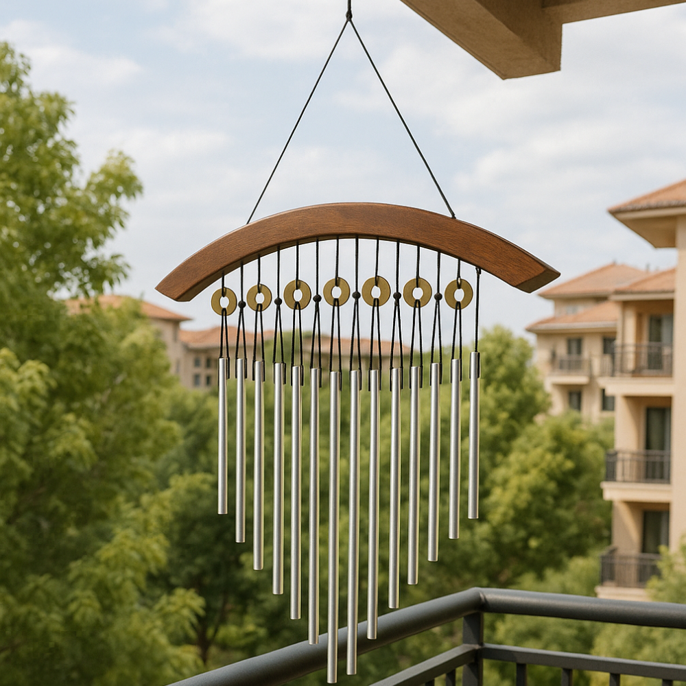 Melodic Zen Wind Chimes-Solar Wind LED Chime