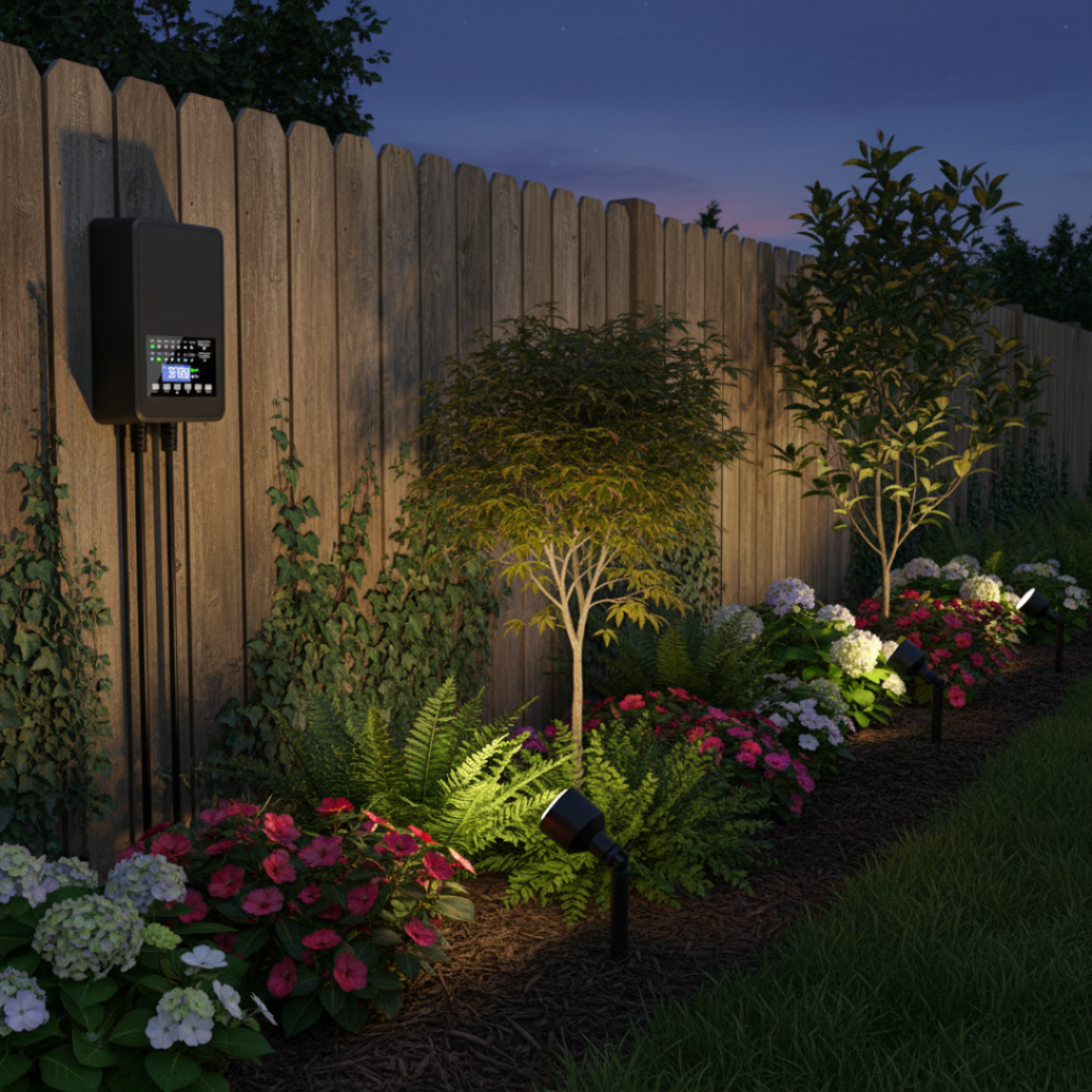 Landscape Lighting Transformer with 2 Control Outputs