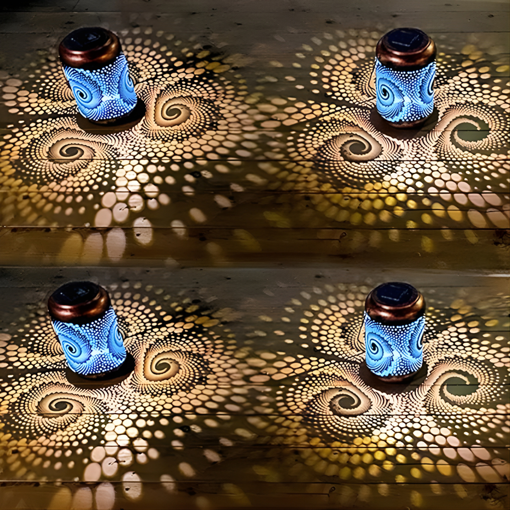 Dragonfly Metal Solar Garden Lantern