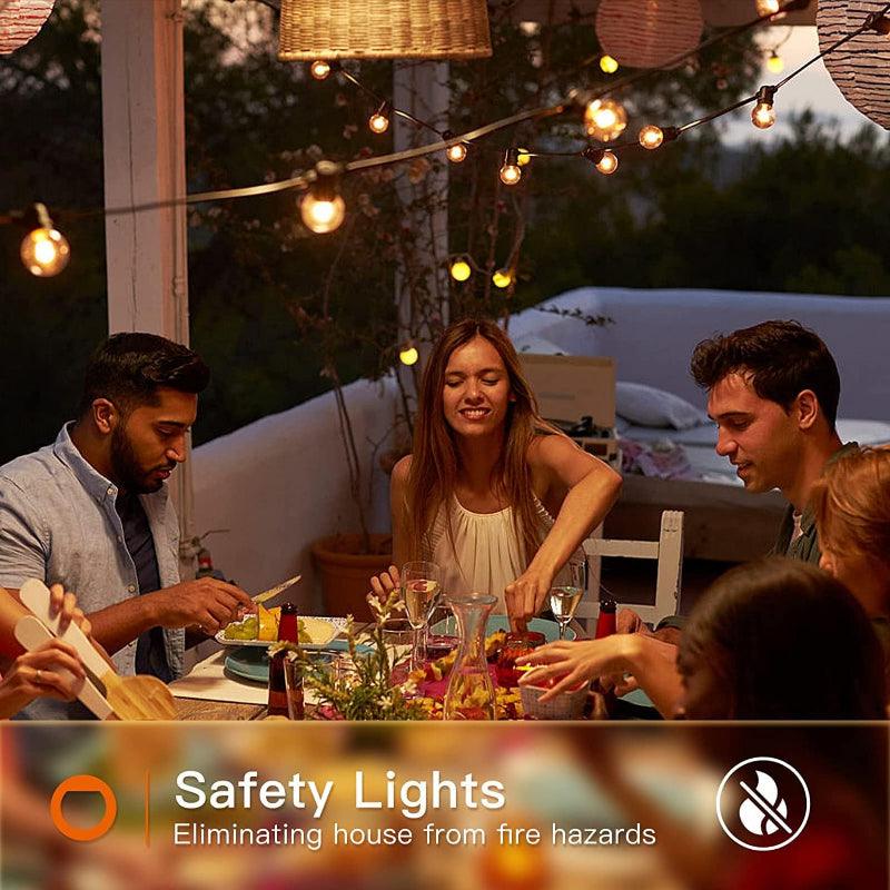 Waterproof String Lights – Durable Globe Outdoor Lights-Solar Wind LED Chime
