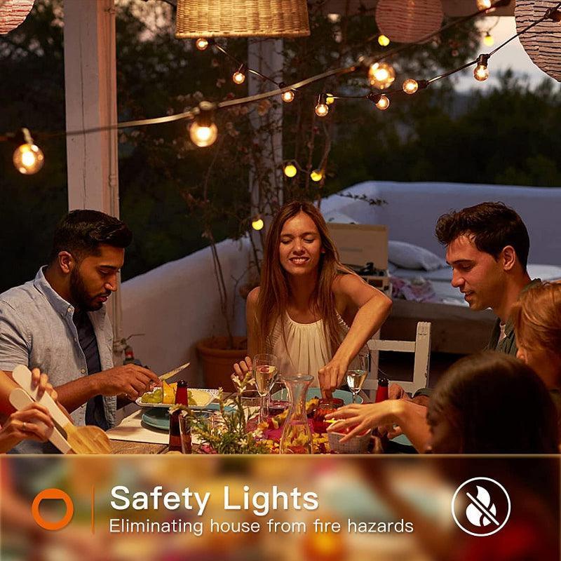 Waterproof String Lights – Durable Globe Outdoor Lights-Solar Wind LED Chime