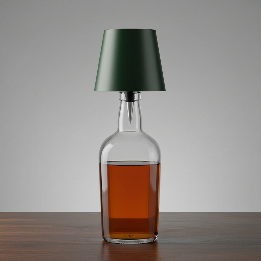 Wireless Bottle Lamp Shade Portable LED Wine Bottle Lamp with Stopper