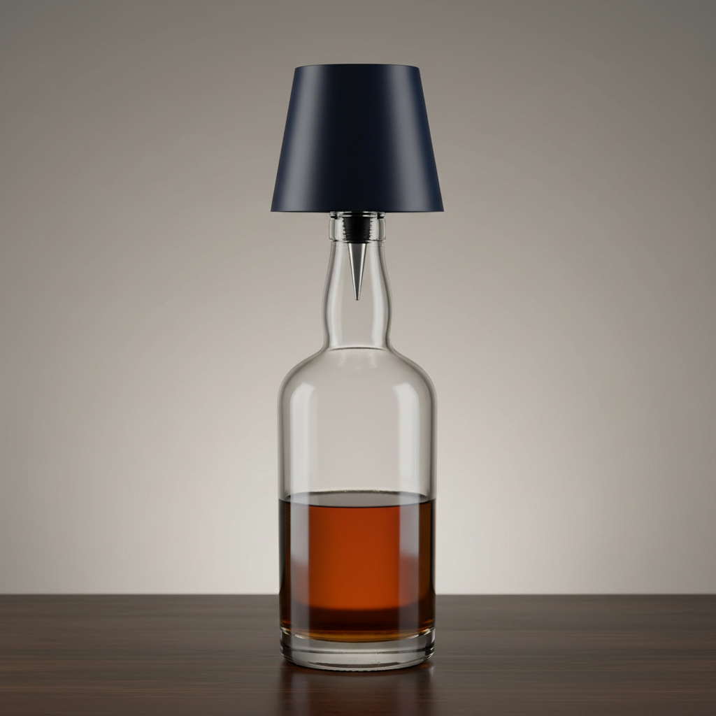 Wireless Bottle Lamp Shade Portable LED Wine Bottle Lamp with Stopper