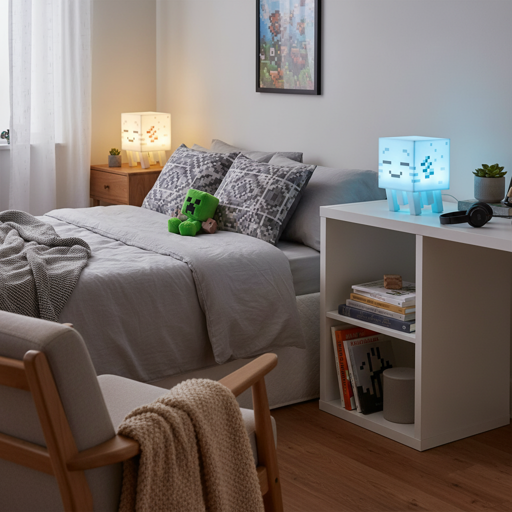 3D Handmade Cube Style Pixel LED Night Light Lamp