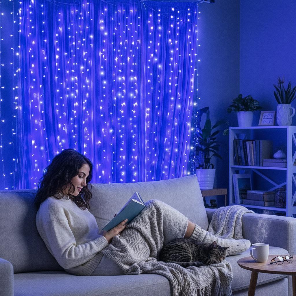 Curtain Lights String – Warm White LED Fairy Lights