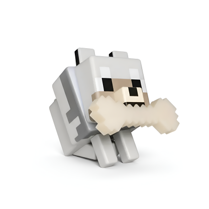 Pixel Wolf Style LED RGB Night Lamp