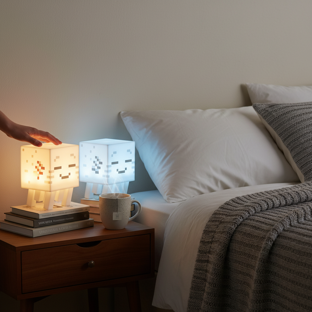 3D Handmade Cube Style Pixel LED Night Light Lamp