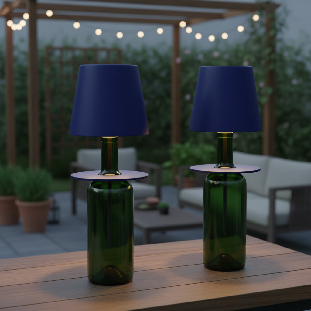 3 Color Rechargeable Wireless Bottle Lamps