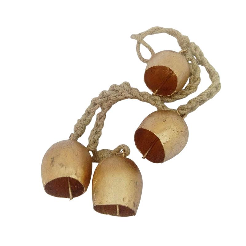 Wrought Iron Bell Chime Wall Decor-Solar Wind LED Chime