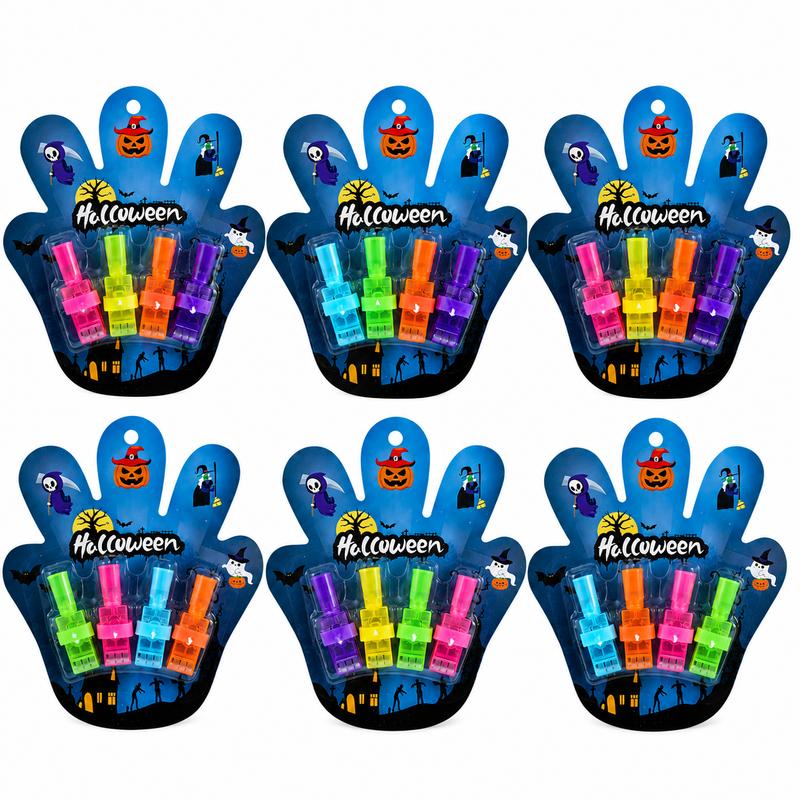 Halloween Themed LED Projector Rings With Random Patterns For Kids