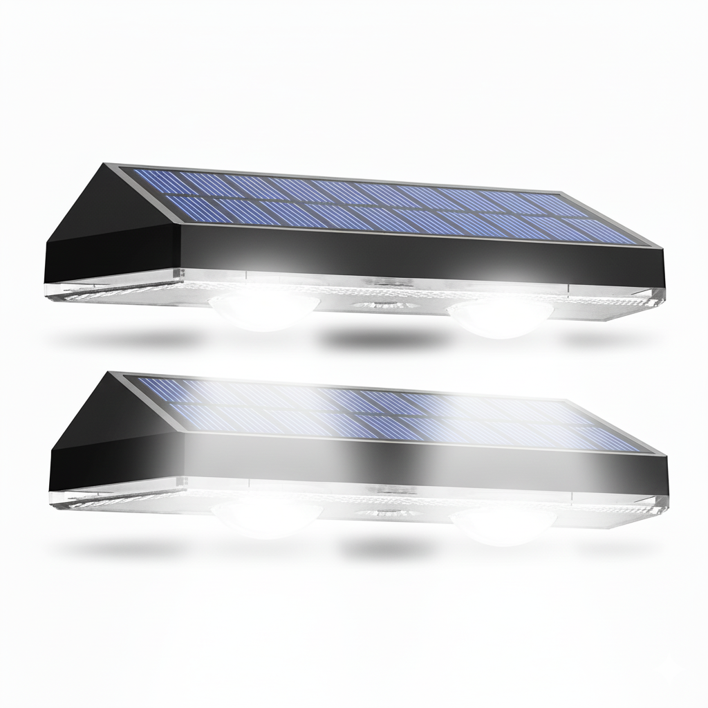 Solar Fence Lights Outdoor 8 Pack Waterproof LED 3 Mode