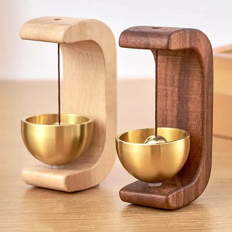 Solid Wood Wind Chime, 1 Count Magnetic Hangable Entry Door Bell, Vintage Door Bell