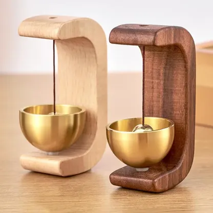 Solid Wood Wind Chime, 1 Count Magnetic Hangable Entry Door Bell, Vintage Door Bell