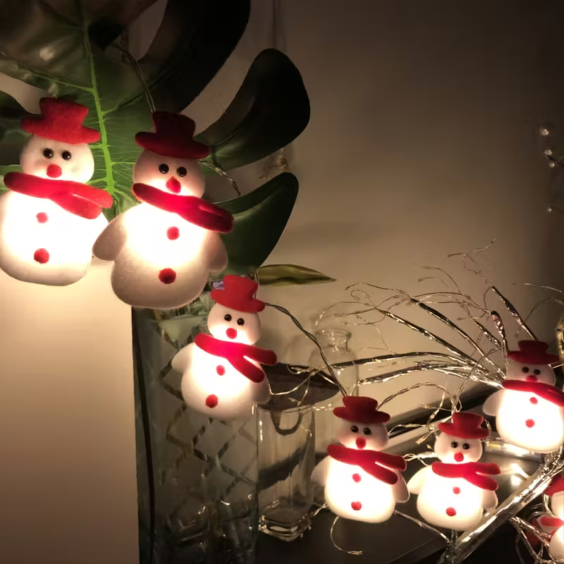 LED Snowman String Lights For Holiday Decoration