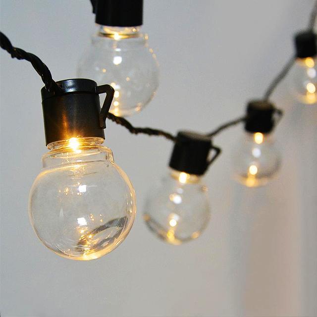 Globe Outdoor String Lights – Weatherproof Decorative Lighting-Solar Wind LED Chime