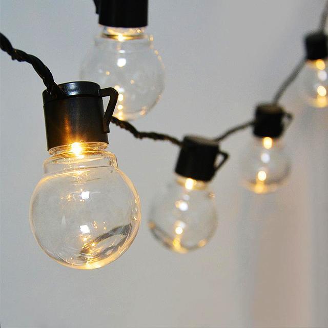 Globe Outdoor String Lights – Weatherproof Decorative Lighting-Solar Wind LED Chime