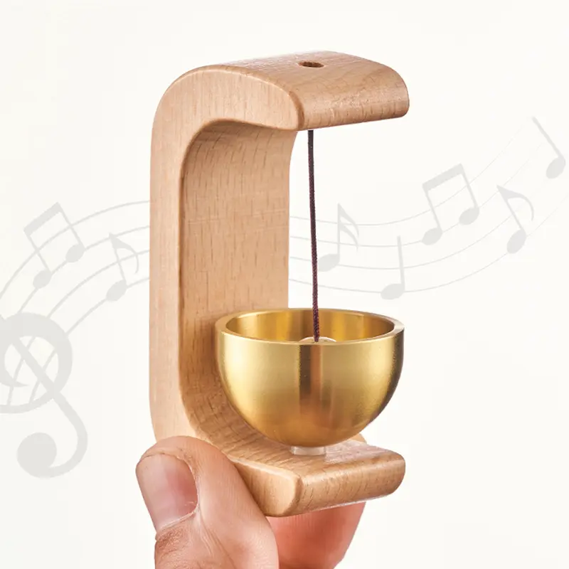 Solid Wood Wind Chime, 1 Count Magnetic Hangable Entry Door Bell, Vintage Door Bell
