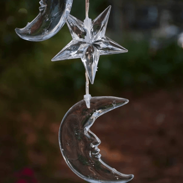 Moon Star Solar Chime – Color Changing LED Outdoor Decor-Solar Wind LED Chime