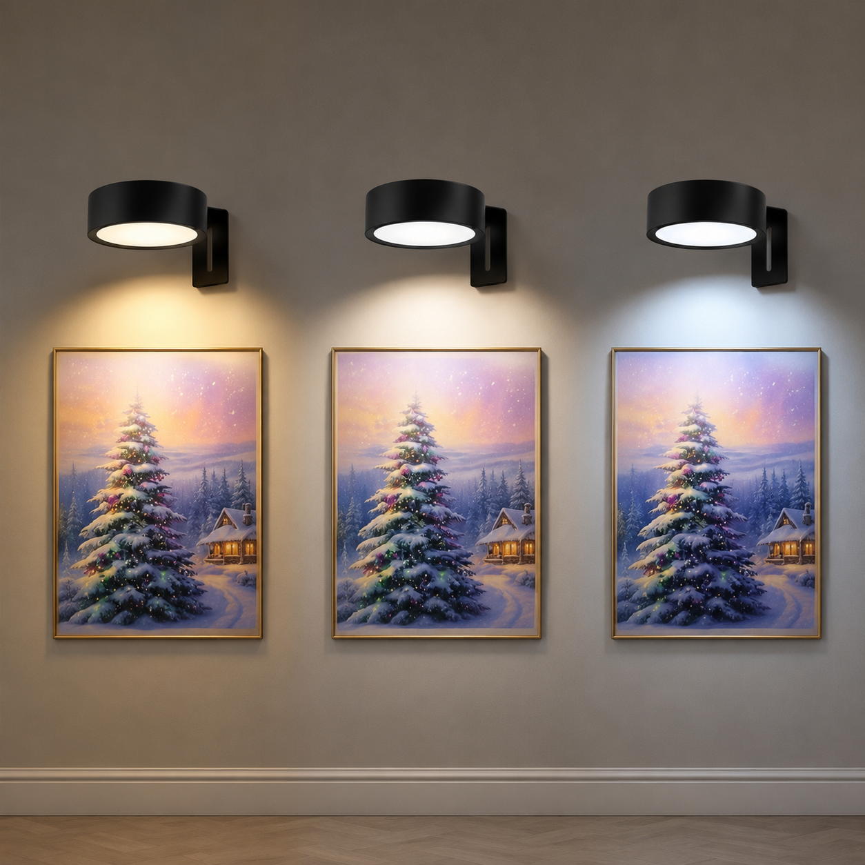Wireless LED Wall Picture Lights For Art Frames Bedroom And Stairs