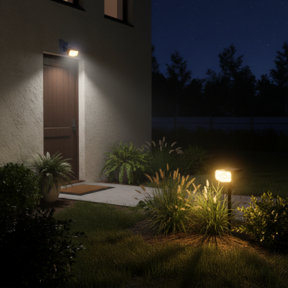 Solar Spot Lights Outdoor Waterproof 4 Pack