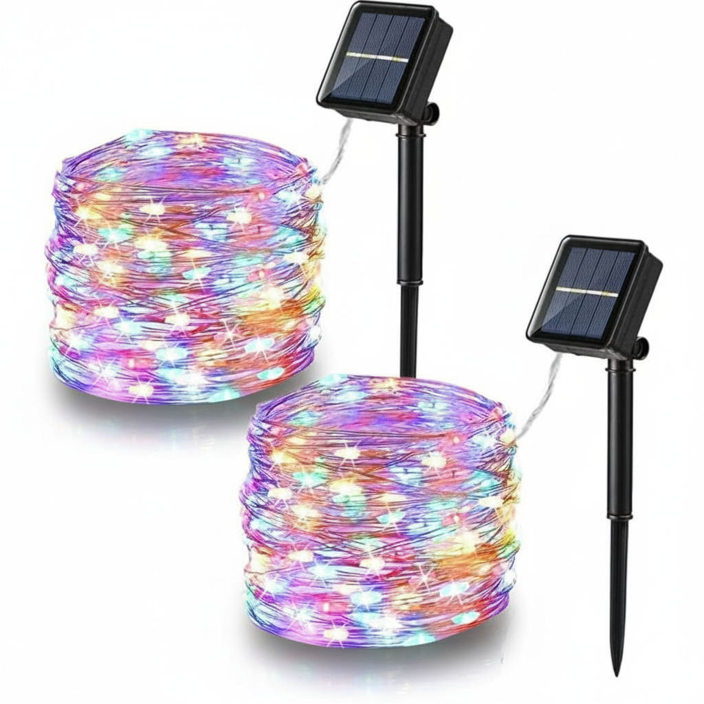 Pack Of 2 Outdoor Waterproof Landscape Solar Lights