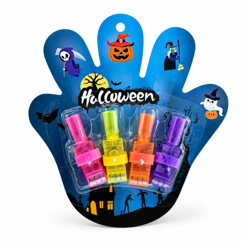 Halloween Themed LED Projector Rings With Random Patterns For Kids