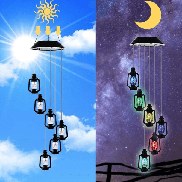 Lanterns Solar Wind Chime – Waterproof Outdoor Decorative Lights-Solar Wind LED Chime