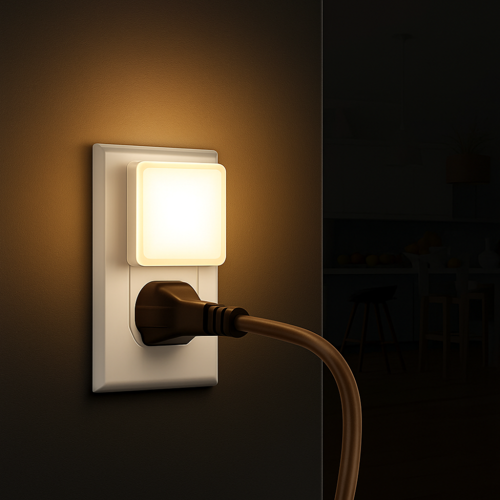 Plug In Sensor Nightlight With Auto On Off Feature For Indoor Use-Solar Wind LED Chime
