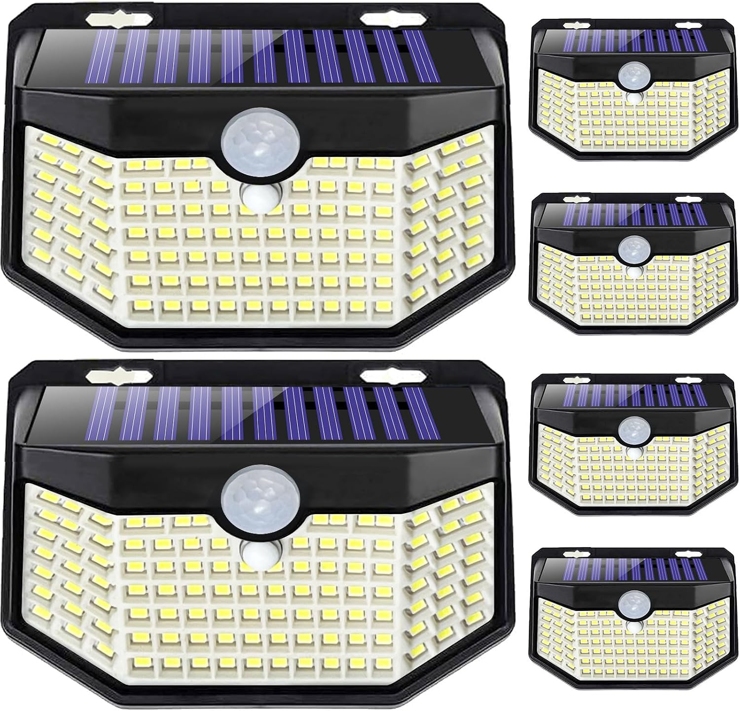 Outdoor Waterproof 120 LED Solar IP65 Wall Light With Motion Sensor And 3 Lighting Modes