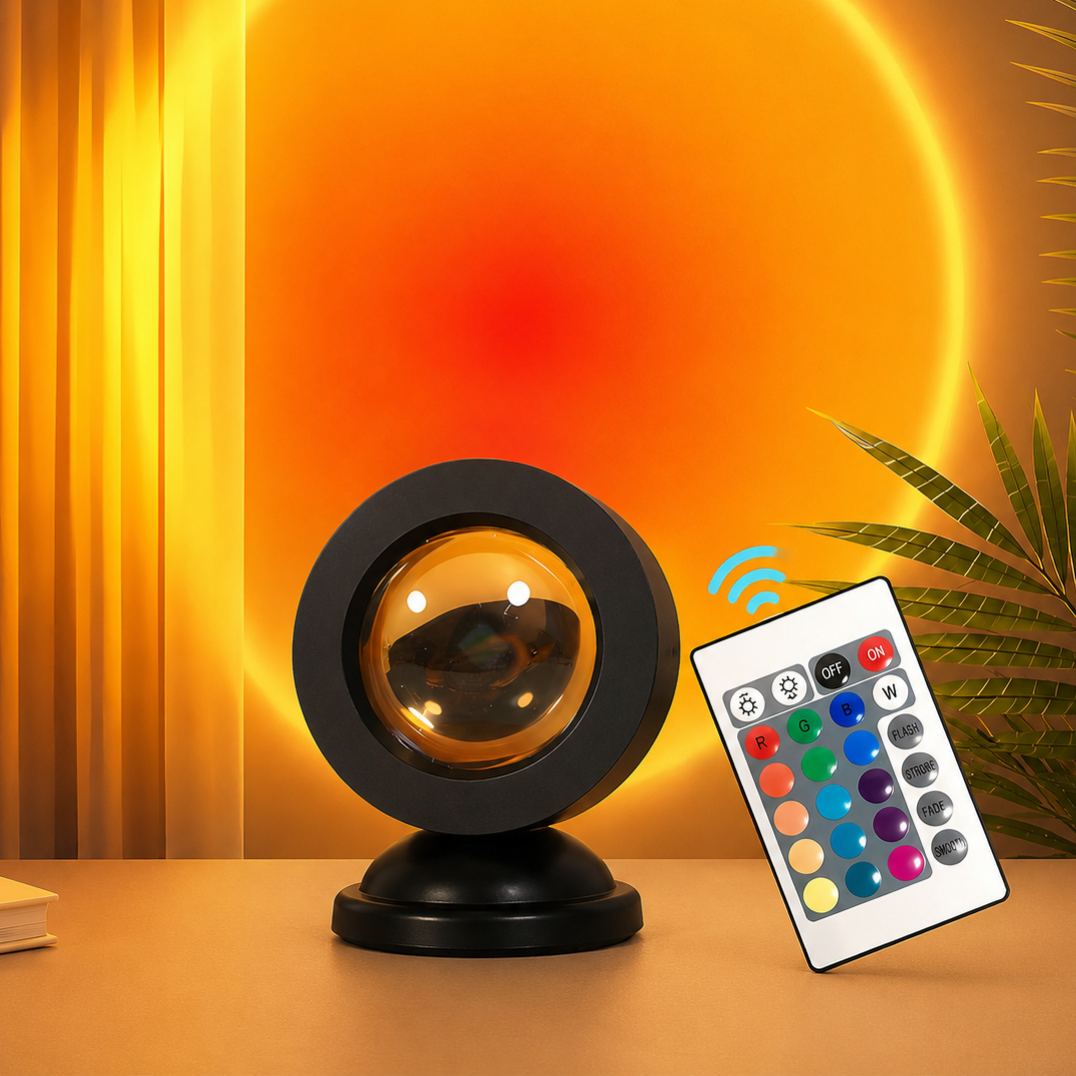 USB Powered Sunset Projection Lamp For Bedroom