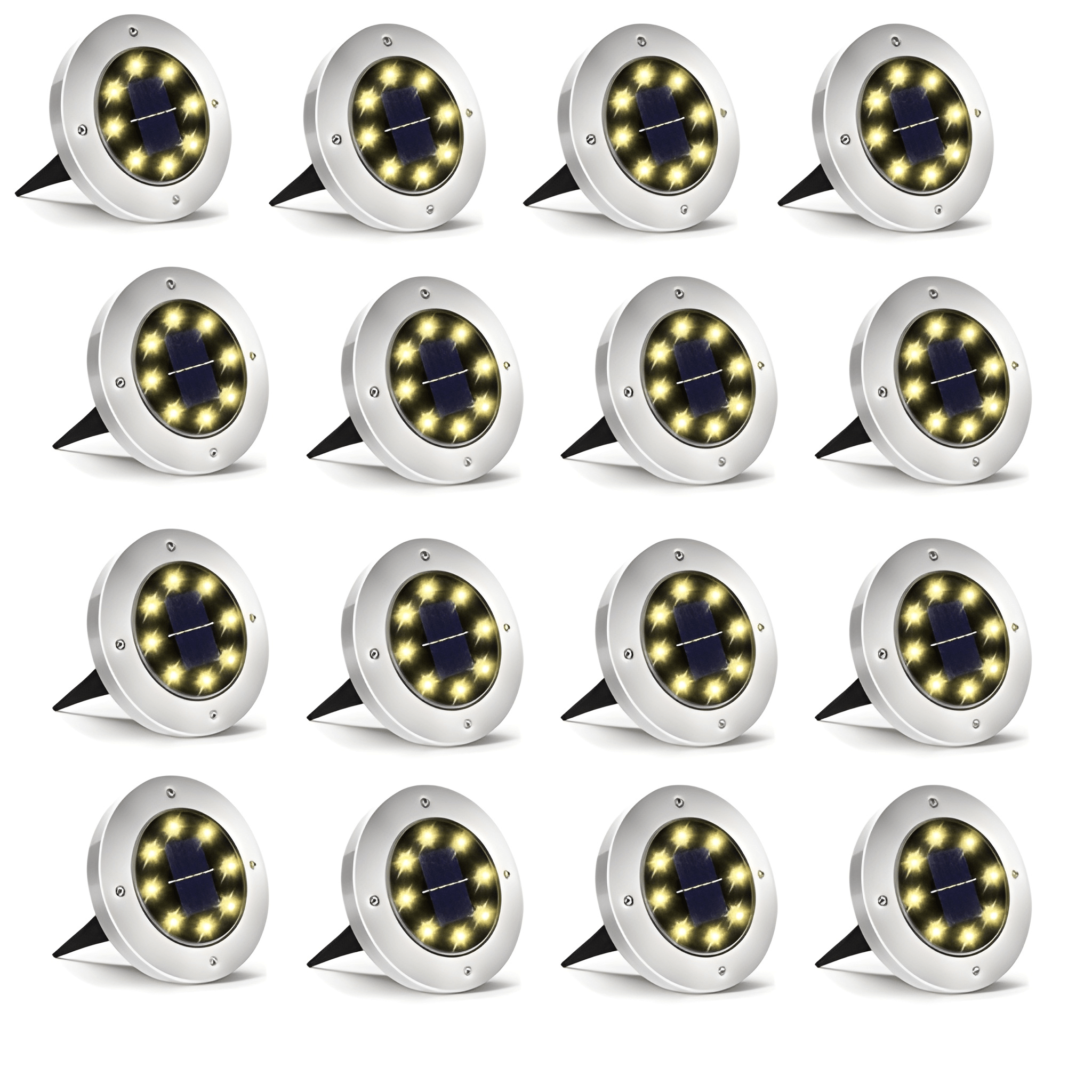 Waterproof Solar Pathway Lights for Gardens and Walkways Set