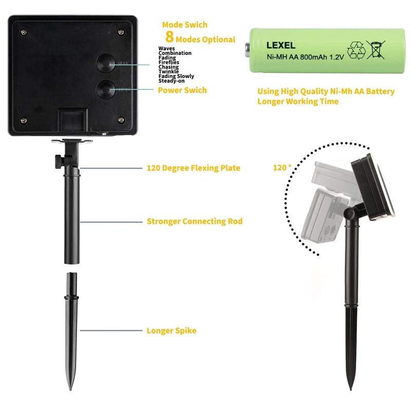 Outdoor Solar String Lights – Waterproof Solar Garden Lights-Solar Wind LED Chime
