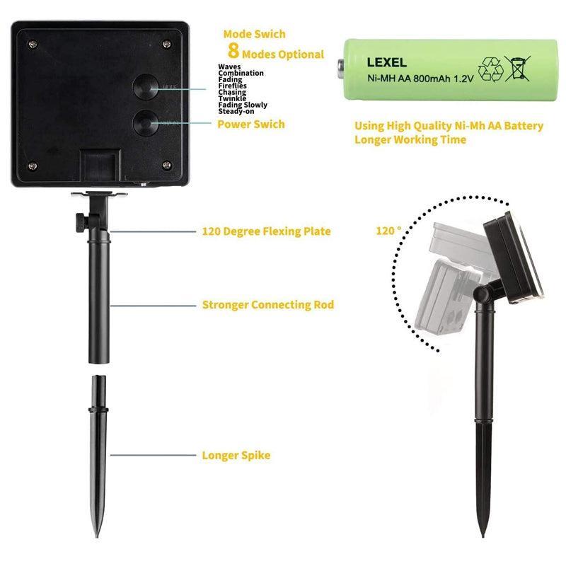 Outdoor Solar String Lights – Waterproof Solar Garden Lights-Solar Wind LED Chime