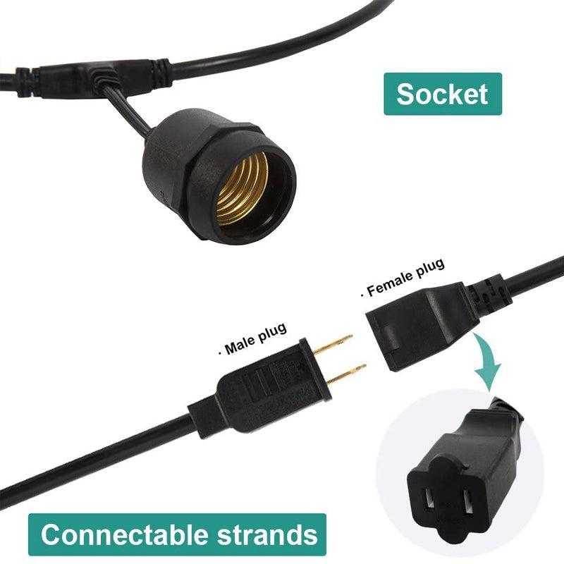 Vintage Bulb String Lights - Indoor And Outdoor Décor-Solar Wind LED Chime