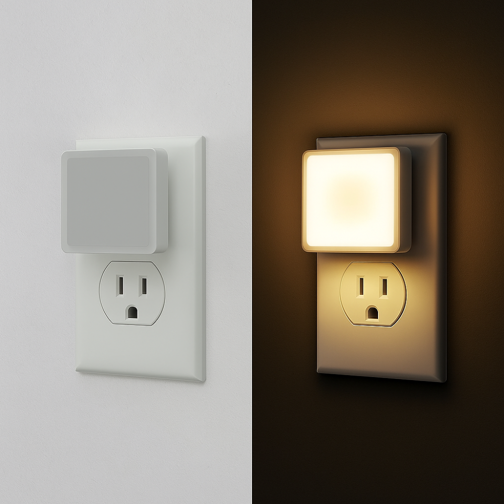 Plug In Sensor Nightlight With Auto On Off Feature For Indoor Use-Solar Wind LED Chime