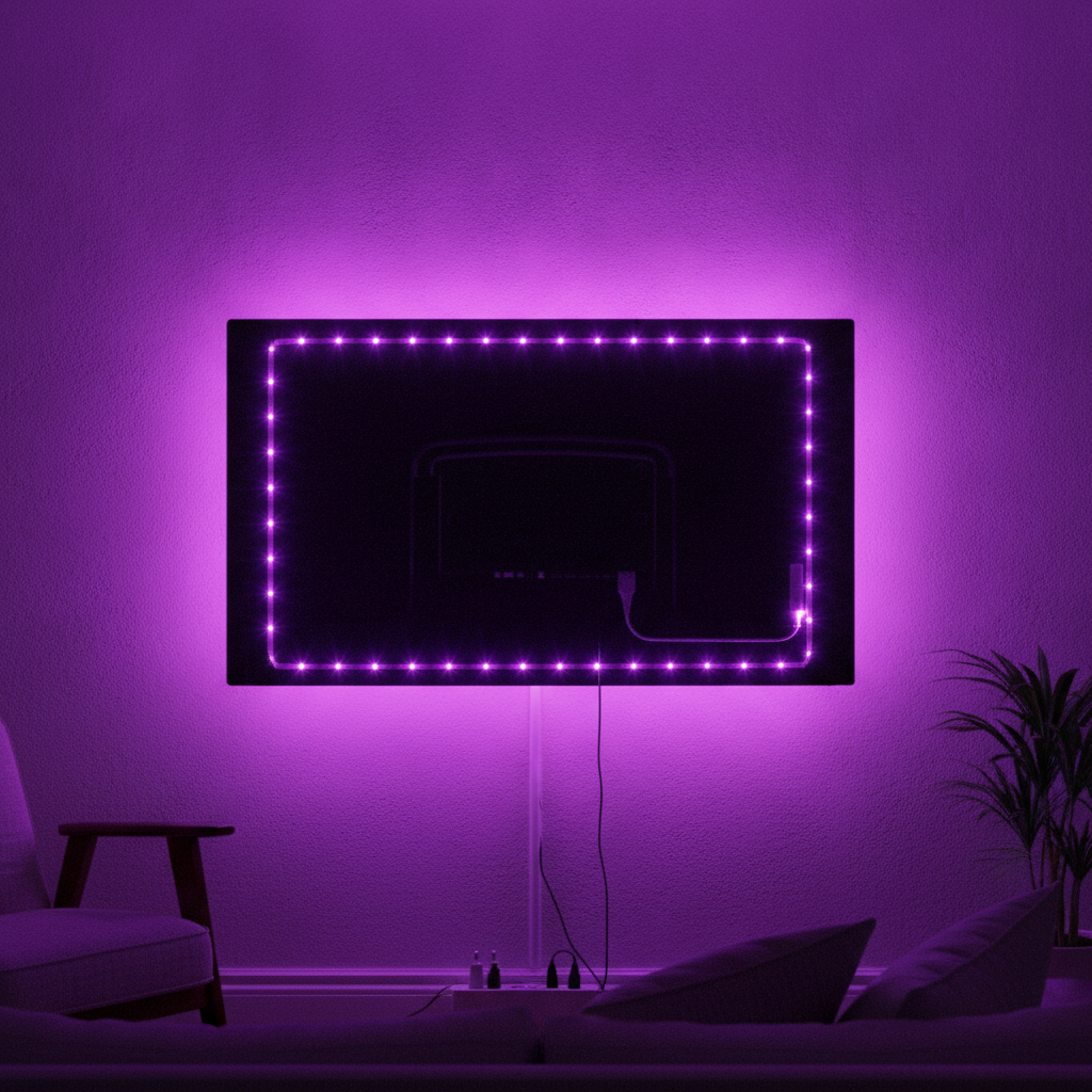 USB Powered RGB 5050 LED Strip Lights For TV Background