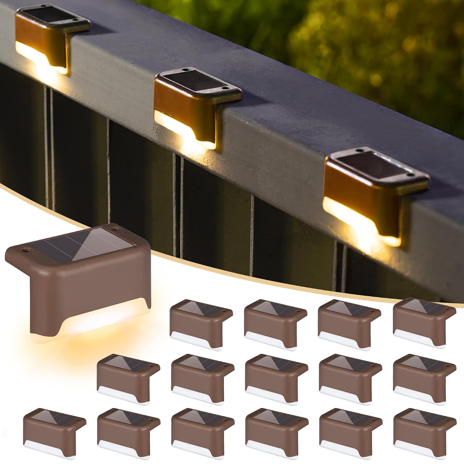 Waterproof Outdoor Solar Step Lights