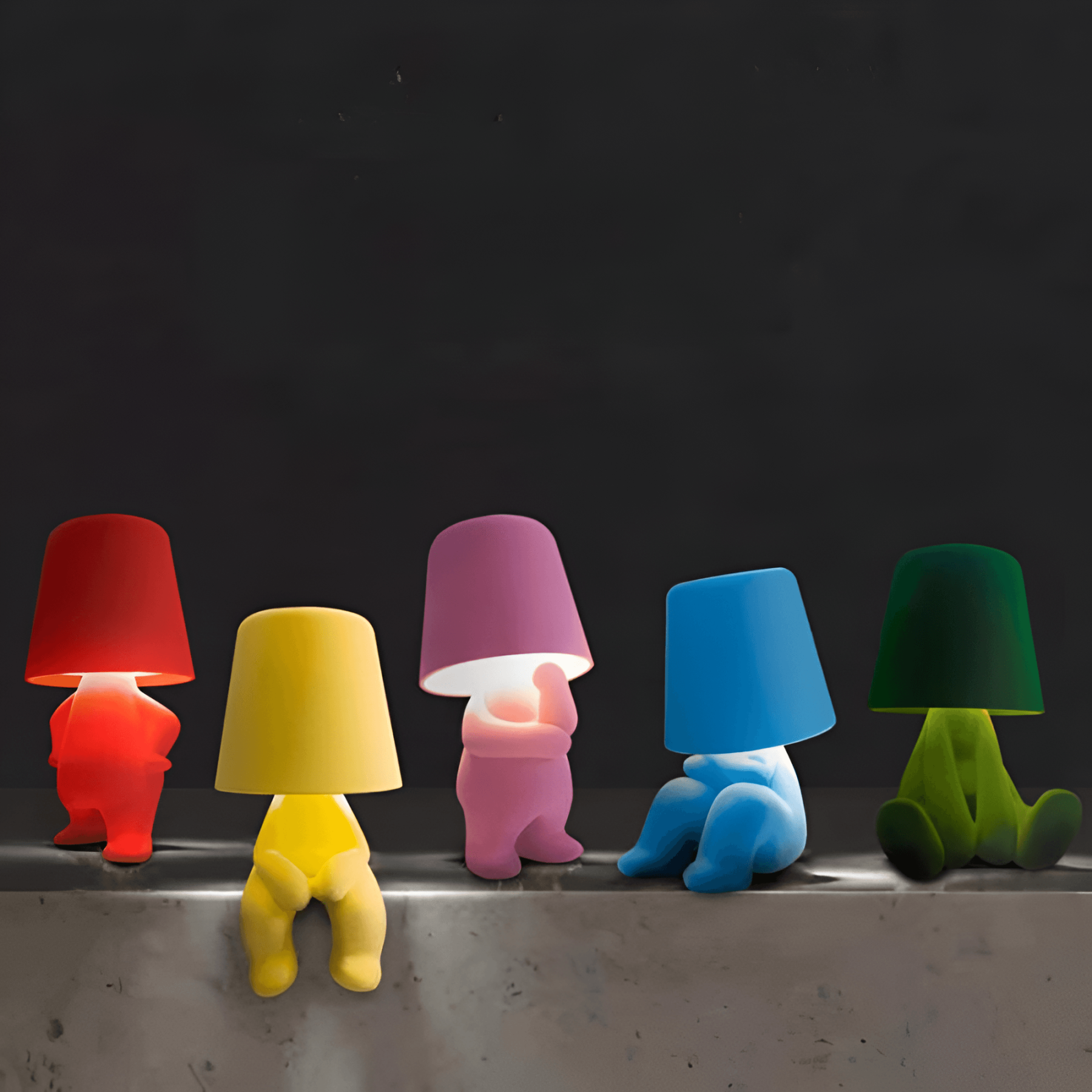 Rechargeable LED Table Lamp - USB Charging and Touch Control-Solar Wind LED Chime