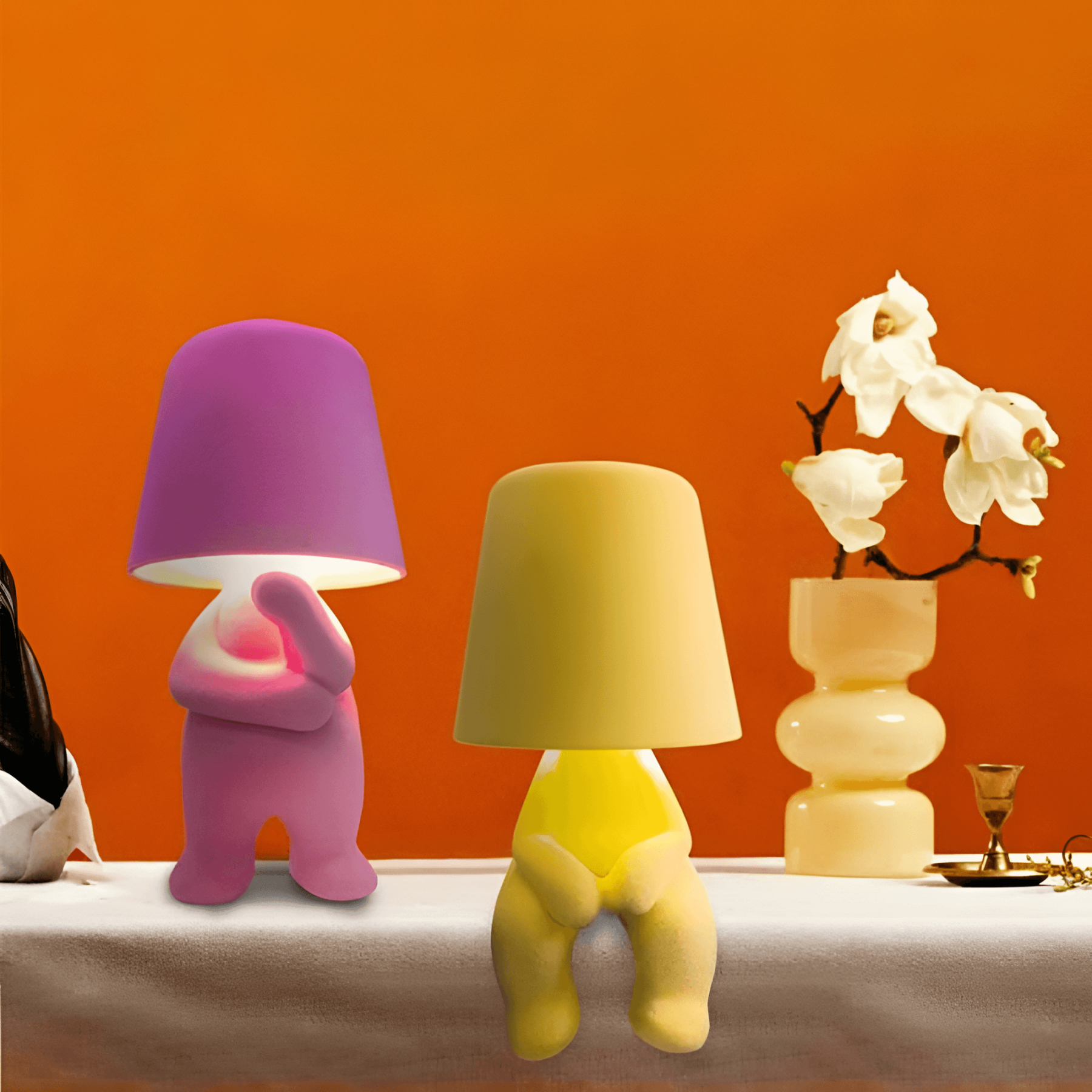 Rechargeable LED Table Lamp - USB Charging and Touch Control-Solar Wind LED Chime