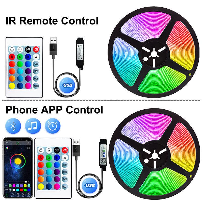Multicolor LED Strip Lights – Remote Controlled RGB Home Decor-Solar Wind LED Chime