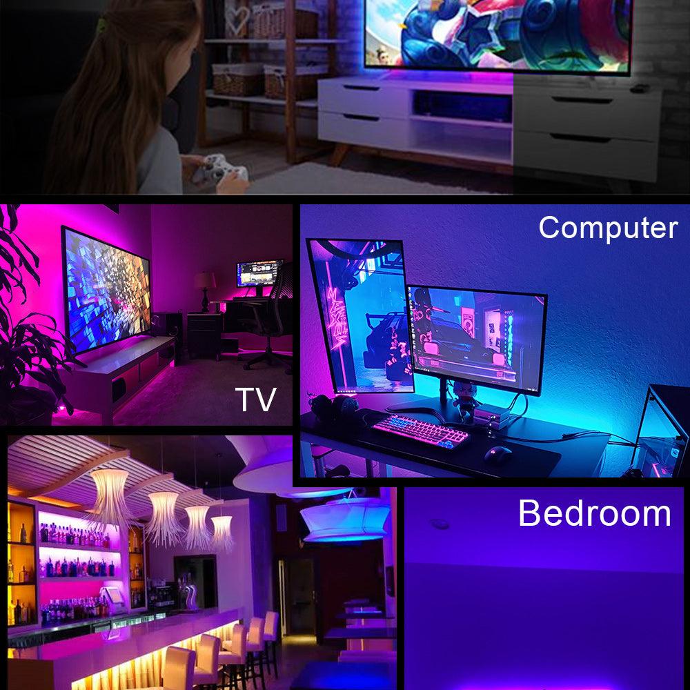 Multicolor LED Strip Lights – Remote Controlled RGB Home Decor-Solar Wind LED Chime