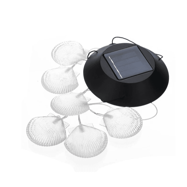 Seashell Solar Wind Chimes-Solar Wind LED Chime